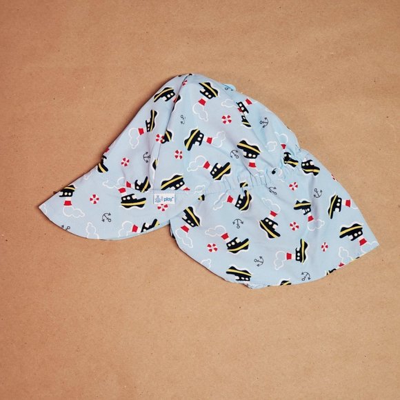 I Play Sun Protection Hat 2T-4T Blue - Picture 6 of 7